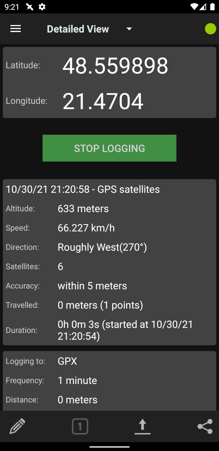 GPSLogger for Android